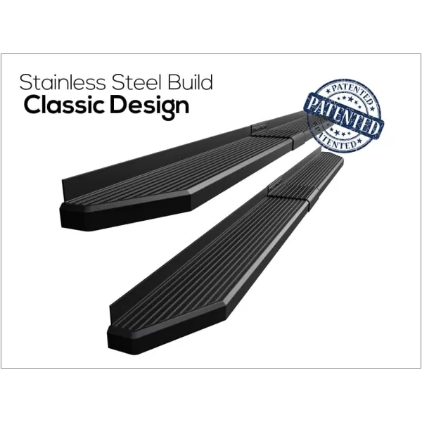 imageAPS iBoard Third Generation Black Flat Style Running Boards Side Step for Selected Toyota Tundra Double CabBlack