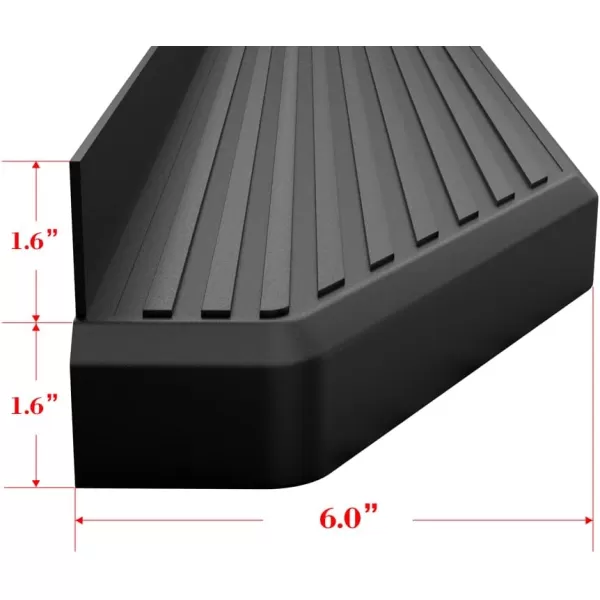 imageAPS iBoard Third Generation Black Flat Style Running Boards Side Step for Selected Toyota Tundra Double CabBlack