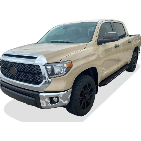 imageAPS iBoard Third Generation Black Flat Style Running Boards Side Step for Selected Toyota Tundra Double CabBlack