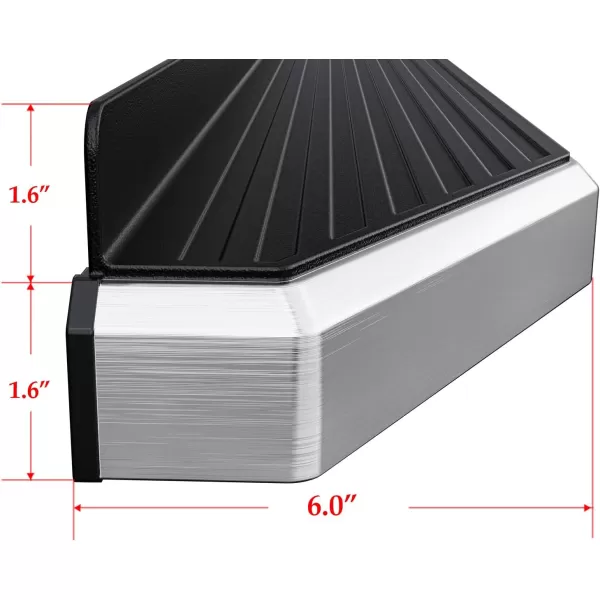 imageAPS iBoard Third Generation Polished Flat Style Running Boards Side Step for Selected Toyota Tundra Double Cab