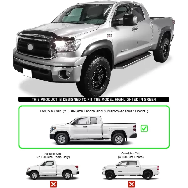 imageAPS iBoard Third Generation Polished Flat Style Running Boards Side Step for Selected Toyota Tundra Double Cab