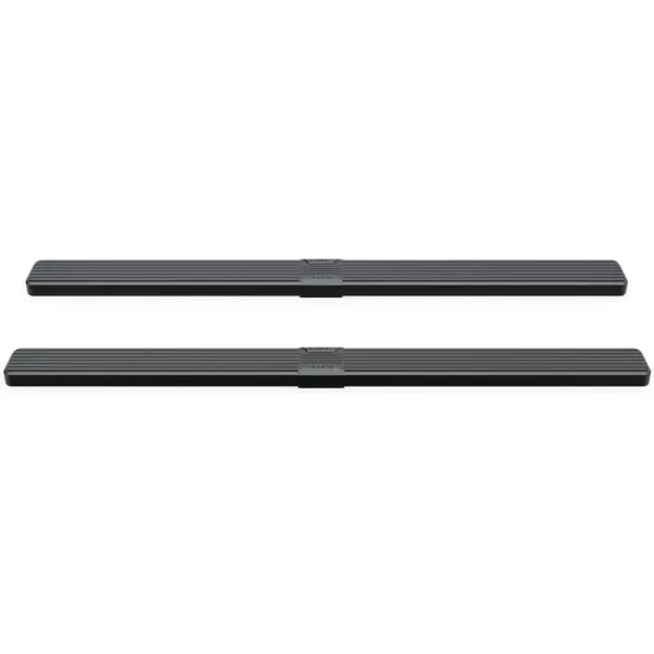 imageAPS 5in WheeltoWheel Black Nerf Bars Stainless Steel Compatible with Toyota Tundra Double Cab 55ft Bed 0721