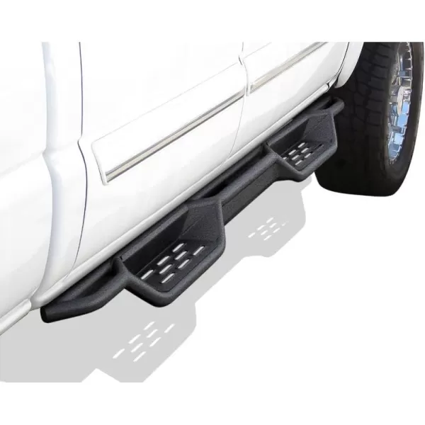 imageAPS Black 6 Inches Tubular Drop Down Style Nerf Bars Running Boards Compatible with Chevy Silverado GMC Sierra 1500 2500 3500 20012006 Crew Cab ampamp Classic 07Black