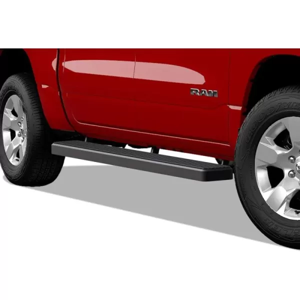 imageAPS iBoard Third Generation 5inch Black Aluminum Running Boards Side Step for Selected Dodge Ram 1500 Crew CabBlack