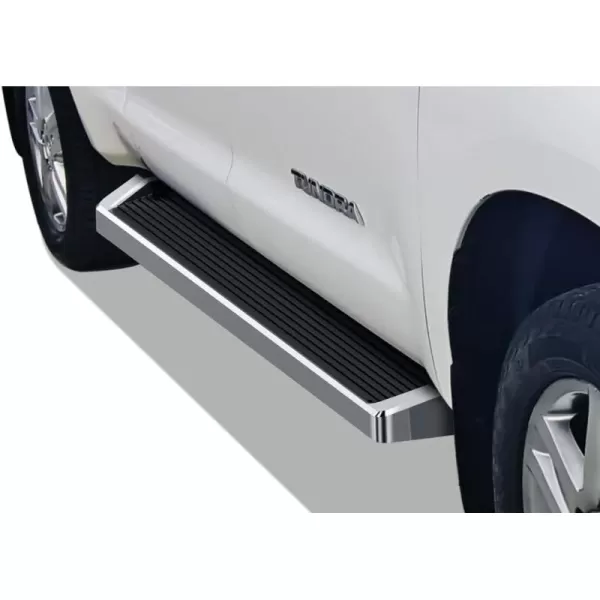 imageAPS iBoard Third Generation Silver Aluminum Running Boards Side Step for Selected Toyota Tundra Double Cab