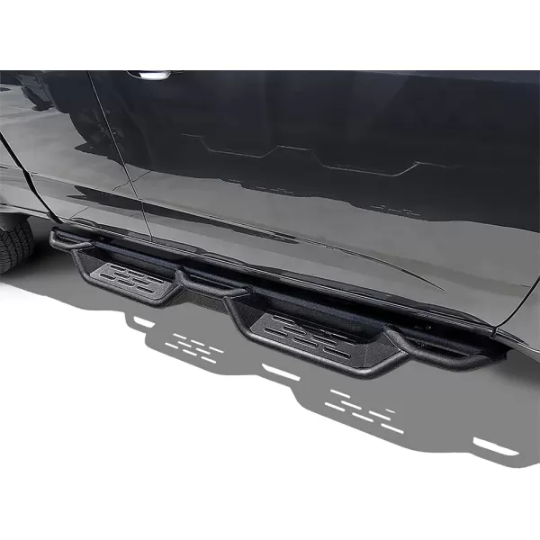 imageAPS Black 6 Inches Tubular Drop Down Style Nerf Bars Running Boards Compatible with Chevy Colorado GMC Canyon 20152024 Extended CabBlack