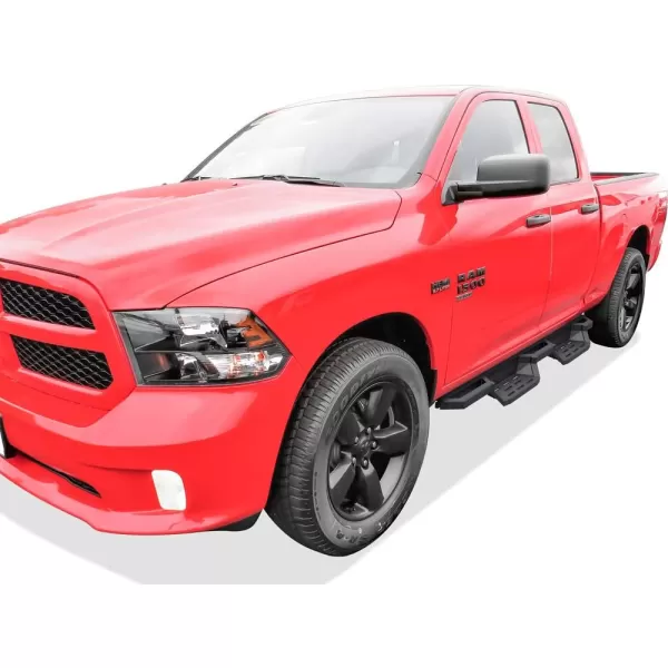 imageAPS Black 6 Inches Tubular Drop Down Style Nerf Bars Running Boards Compatible with Dodge Ram 1500 20092018 Quad CabBlack