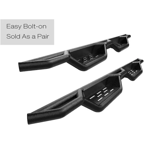 imageAPS Black 6 Inches Tubular Drop Down Style Nerf Bars Running Boards Compatible with Ford F150 20152024 SuperCrew Cab ampamp F150 Lightning 20222024 ampamp F250 F350 Super Duty 20172024 Crew CabBlack