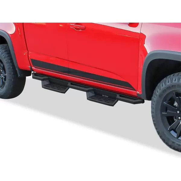 imageAPS Black 6 Inches Tubular Drop Down Style Side Bars Running Boards Compatible with Chevy Colorado GMC Canyon 20152024 Crew CabBlack