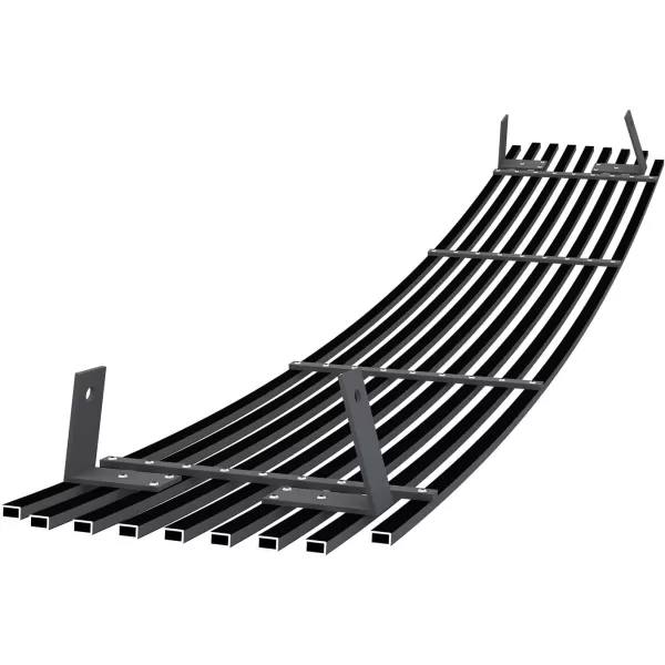 imageAPS Compatible with Chevy Camaro 19881992 Lower Bumper Stainless Steel SS Chrome Billet Front Grill Grille Insert C85241ABlack
