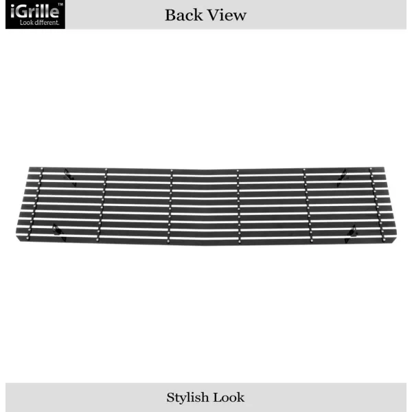 imageAPS Compatible with Chevy GMC C K Pickup Suburban Blazer 19731980 Main Upper Stainless Steel Chrome 8x6 Billet Front Grill Grille Insert C85008CBlack