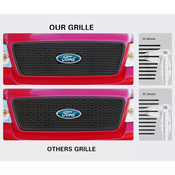 imageAPS Compatible with Chevy Silverado 1500 2500 3500 19992000 ampamp Suburban Tahoe 0006 Main Upper Stainless Steel SS Black Billet Front Grill Grille Insert C65701HBlack