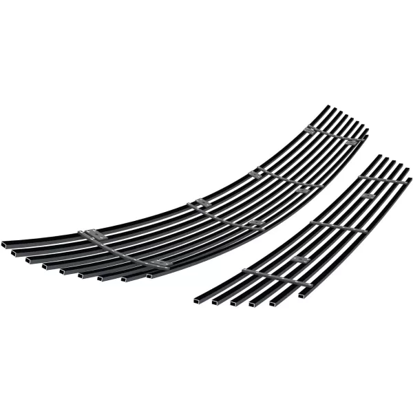 imageAPS Compatible with Dodge Charger 20152018 ampamp 19 SXT Without Adaptive Cruise Control Main Upper Lower Bumper Black Billet Front Grill Grille Insert Combo S18H94316D