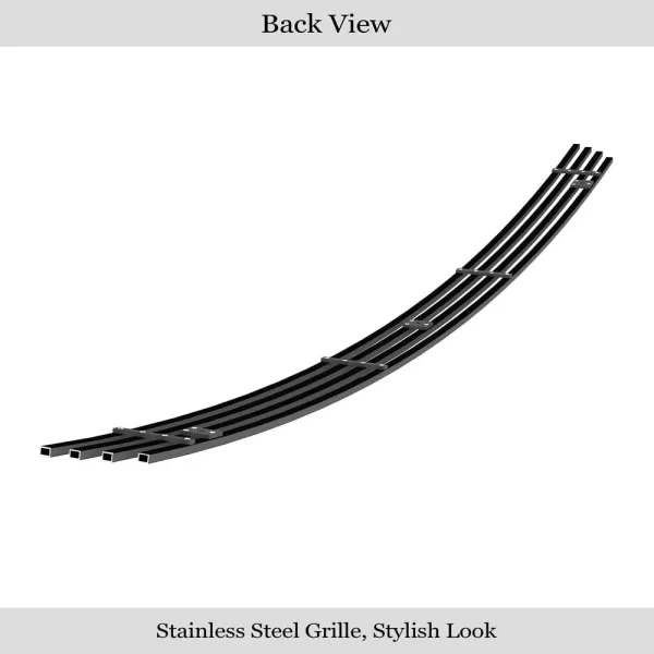 imageAPS Compatible with Dodge Ram 1500 20022008 ampamp 0209 Ram 2500 3500 Lower Bumper Stainless Steel SS Chrome Billet Front Grill Grille Insert D65375ABlack