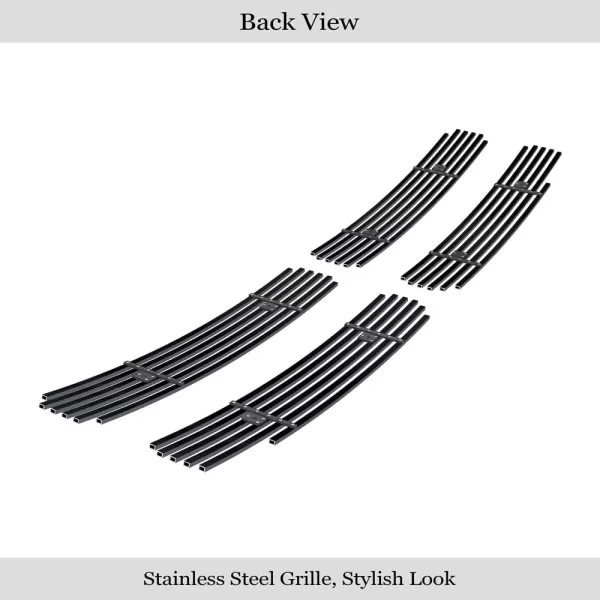 imageAPS Compatible with Dodge Ram 19942001 Main Upper Stainless Steel Chrome 8x6 Billet Front Grill Grille Insert D65721CBlack