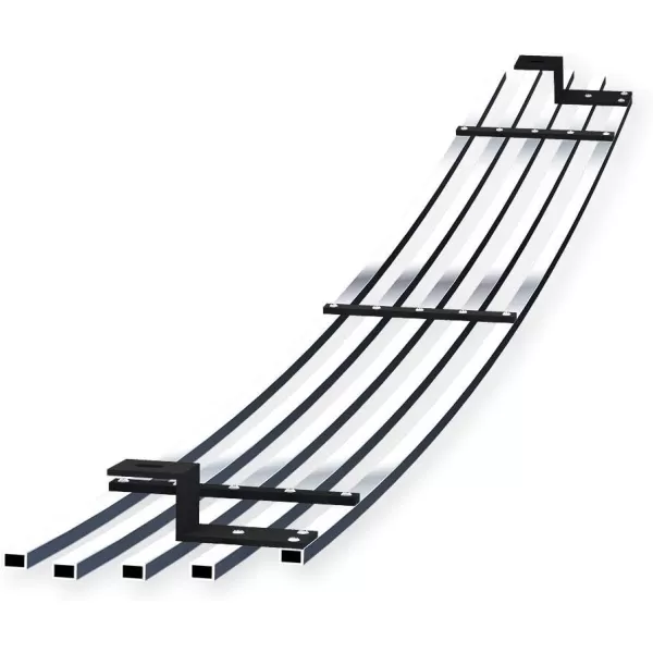 imageAPS Compatible with Ford F150 20042005 Lower Bumper Stainless Steel SS Black Billet Front Grill Grille Insert F85351HChrome