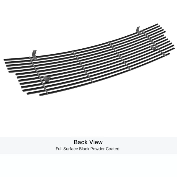 imageAPS Compatible with Ford F150 Harley Davidson Lightning 19992003 ampamp Expedition 9902 ampamp F150 Heritage 04 Main Upper Stainless Steel SS Chrome Billet Front Grill Grille Insert F85072ABlack