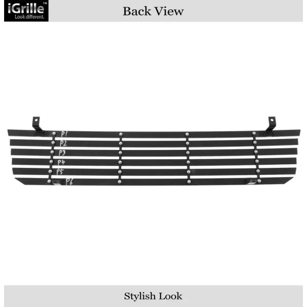 imageAPS Compatible with Ford Ranger 19931997 Main Upper Stainless Steel SS Chrome Billet Front Grill Grille Insert F85013AChrome
