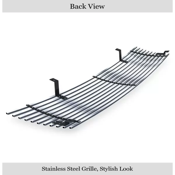 imageAPS Compatible with Toyota Tacoma 2WD 19971997 ampamp 9800 Tacoma Main Upper Stainless Steel Chrome Polished 8x6 Horizontal Billet Front Grill Grille Insert T85463S