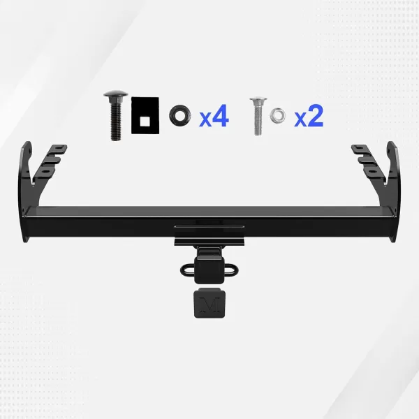 imageAPS Rear Towing Hitch Receiver Class 3 Trailer Hitch Compatible with Dodge Dakota 19872004