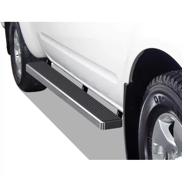 imageAPS Running Boards Nerf Bars Side Steps Step Bars Compatible with Nissan Frontier 20052024 Crew Cab Silver Running Board StyleStainless Steel Polished