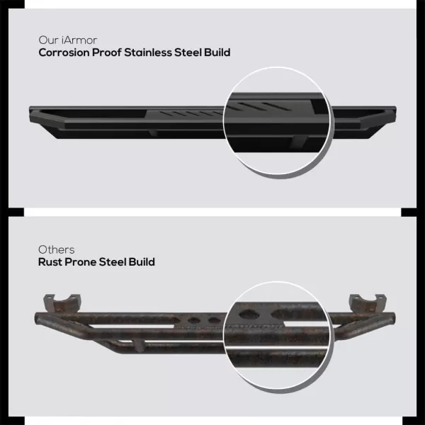 imageAPS Stainless Steel Side Steps Armor Compatible with Chevy Silverado GMC Sierra 1500 2500 19992006 Regular Cab ampamp 2500 HD 3500 0106 ampamp Classic 07 Nerf Bars Side Steps Side Bars
