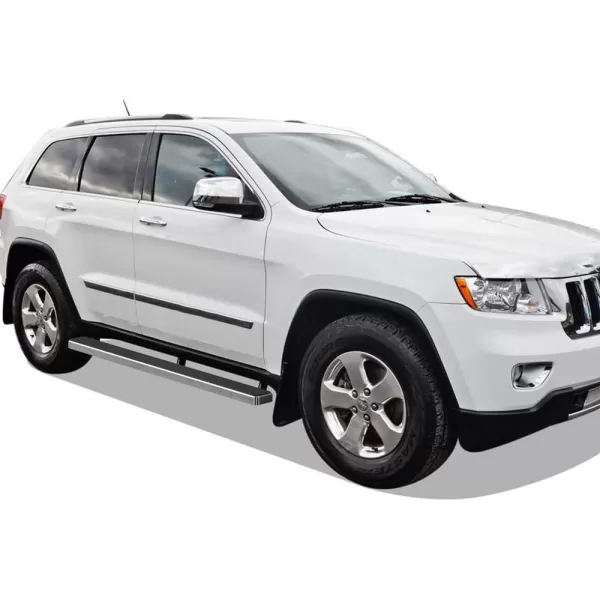 imageAPS Stainless Steel Side Steps Armor Compatible with Jeep Grand Cherokee 20112021 Include 22 WKExclude Limited X ampamp High Altitude ampamp Summit ampamp SRT ampamp SRT8 ampamp Trackhawk ampamp Trailhawk StepsStainless Steel Polished