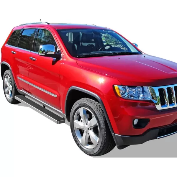 imageAPS Stainless Steel Side Steps Armor Compatible with Jeep Grand Cherokee 20112021 Include 22 WKExclude Limited X ampamp High Altitude ampamp Summit ampamp SRT ampamp SRT8 ampamp Trackhawk ampamp Trailhawk StepsStainless Steel Polished