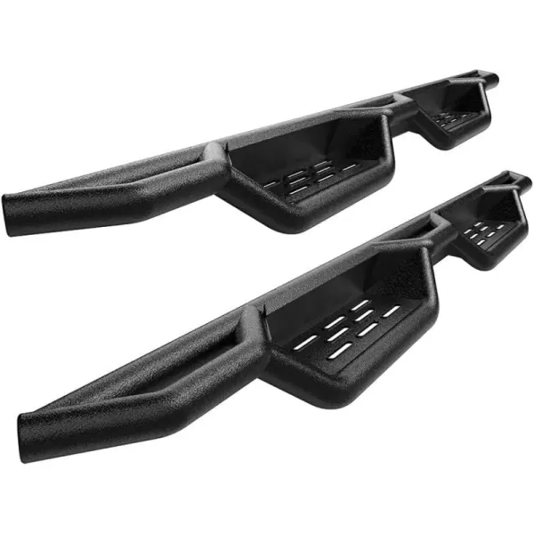 imageAPS Black 6 Inches Tubular Drop Down Style Nerf Bars Running Boards Compatible with Chevy Colorado GMC Canyon 20152024 Extended CabBlack