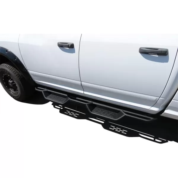 imageAPS Black 6 Inches Tubular Drop Down Style Nerf Bars Running Boards Compatible with Ram 1500 20092018 Crew Cab ampamp Ram 2500 3500 20102024Black