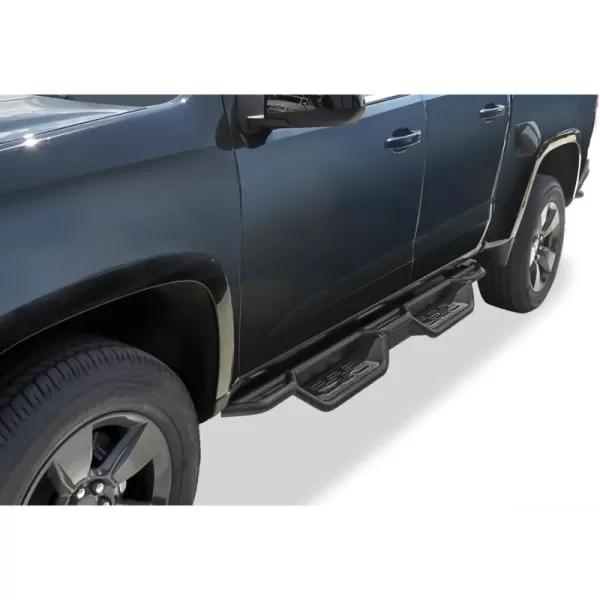 imageAPS Black 6 Inches Tubular Drop Down Style Side Bars Running Boards Compatible with Chevy Colorado GMC Canyon 20152024 Crew CabBlack