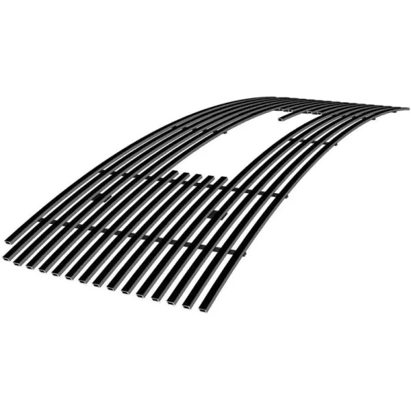 imageAPS Compatible with GMC Sierra 1500 20072013 ampamp 0710 Sierra Denali New Body with Logo Show Main Upper Stainless Steel Black 8x6 Horizontal Billet Front Grill Grille Insert G66474JBlack