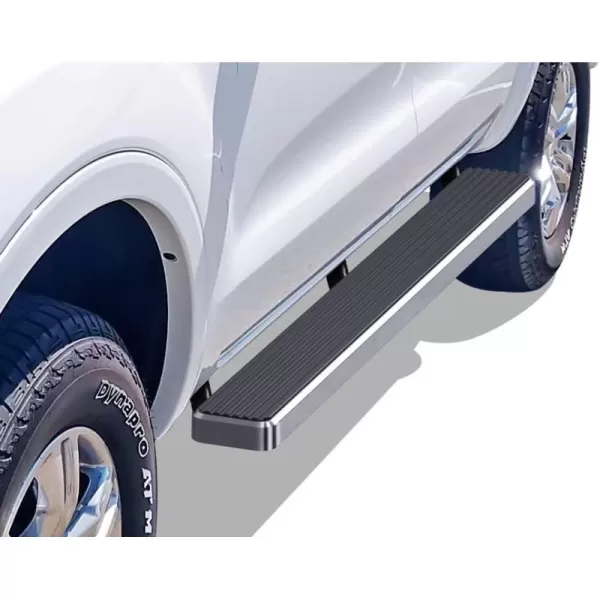 imageAPS Premium 5in Stainless Steel Running Boards Compatible with Ford Ranger SuperCrew Cab 1923