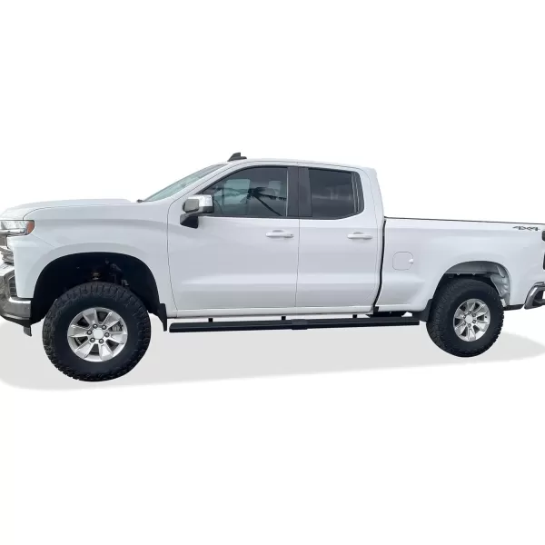 imageAPS Black 5in Steel Nerf Bars Compatible with Silverado Sierra 1500 20192025 Extended Cab ampamp 2500 3500 20202025 Exclude 19 1500 LDSilverado 1500 LTD Sierra 1500 LD 2022Aluminum Black