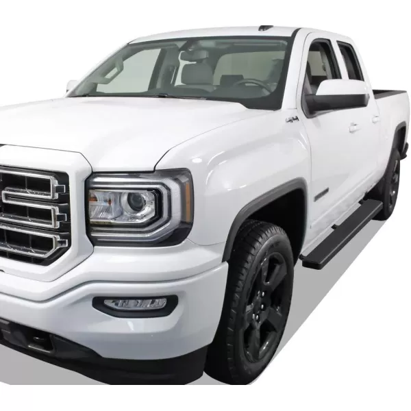 imageAPS Black 5in Steel Nerf Bars Compatible with Silverado Sierra 1500 20192025 Extended Cab ampamp 2500 3500 20202025 Exclude 19 1500 LDSilverado 1500 LTD Sierra 1500 LD 2022Stainless Steel Black
