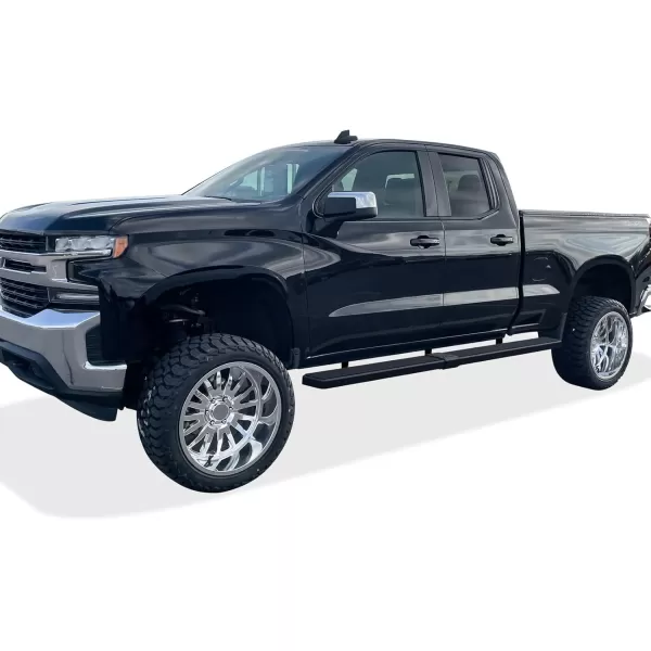 imageAPS Black 5in Steel Nerf Bars Compatible with Silverado Sierra 1500 20192025 Extended Cab ampamp 2500 3500 20202025 Exclude 19 1500 LDSilverado 1500 LTD Sierra 1500 LD 2022Black