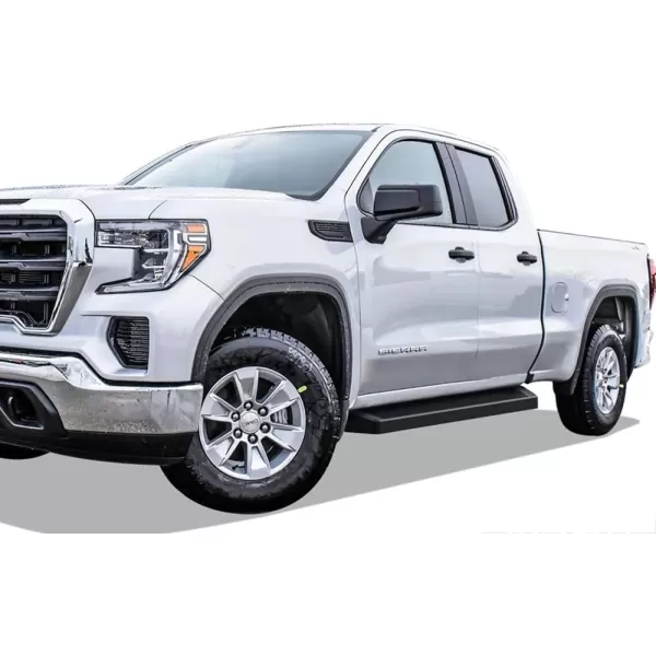 imageAPS Black 5in Steel Nerf Bars Compatible with Silverado Sierra 1500 20192025 Extended Cab ampamp 2500 3500 20202025 Exclude 19 1500 LDSilverado 1500 LTD Sierra 1500 LD 2022Aluminum Black
