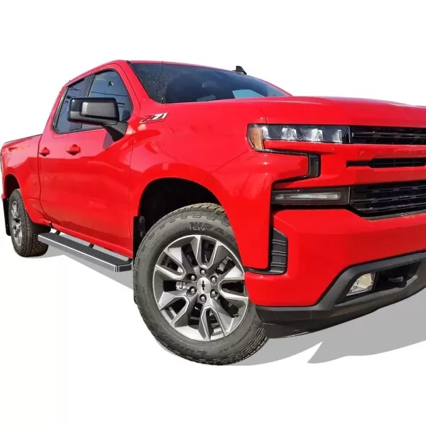 imageAPS Black 5in Steel Nerf Bars Compatible with Silverado Sierra 1500 20192025 Extended Cab ampamp 2500 3500 20202025 Exclude 19 1500 LDSilverado 1500 LTD Sierra 1500 LD 2022Stainless Steel Polished