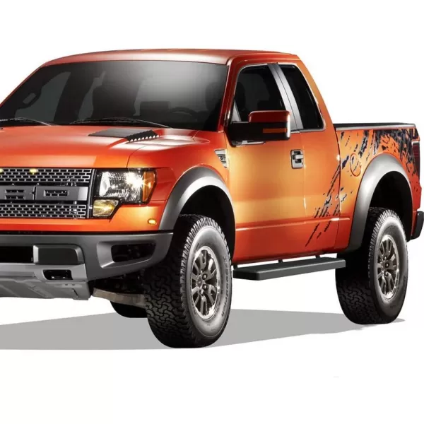 imageAPS Running Boards 6in Matte Black Compatible with Ford F150 20152025 Super Cab ampamp F250 F350 Super Duty 20172025 Stainless Steel Nerf Bars Side Steps Side BarsBlack