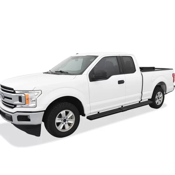 imageAPS Running Boards 6in Matte Black Compatible with Ford F150 20152025 Super Cab ampamp F250 F350 Super Duty 20172025 Stainless Steel Nerf Bars Side Steps Side BarsBlack