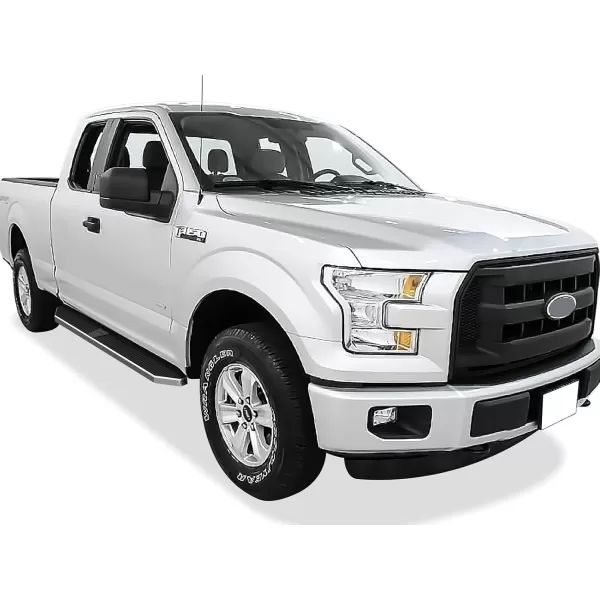 imageAPS Running Boards 6in Matte Black Compatible with Ford F150 20152025 Super Cab ampamp F250 F350 Super Duty 20172025 Stainless Steel Nerf Bars Side Steps Side BarsPolished