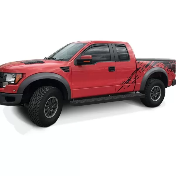imageAPS Running Boards 6in Matte Black Compatible with Ford F150 20152025 Super Cab ampamp F250 F350 Super Duty 20172025 Stainless Steel Nerf Bars Side Steps Side BarsAluminum Black