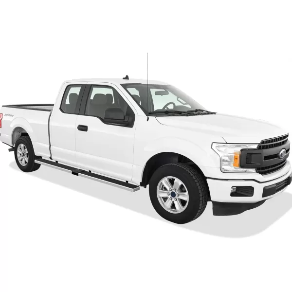 imageAPS Running Boards 6in Matte Black Compatible with Ford F150 20152025 Super Cab ampamp F250 F350 Super Duty 20172025 Stainless Steel Nerf Bars Side Steps Side BarsSilver