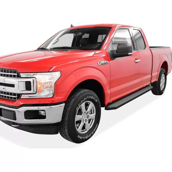 imageAPS Running Boards 6in Matte Black Compatible with Ford F150 20152025 Super Cab ampamp F250 F350 Super Duty 20172025 Stainless Steel Nerf Bars Side Steps Side BarsAluminum Black