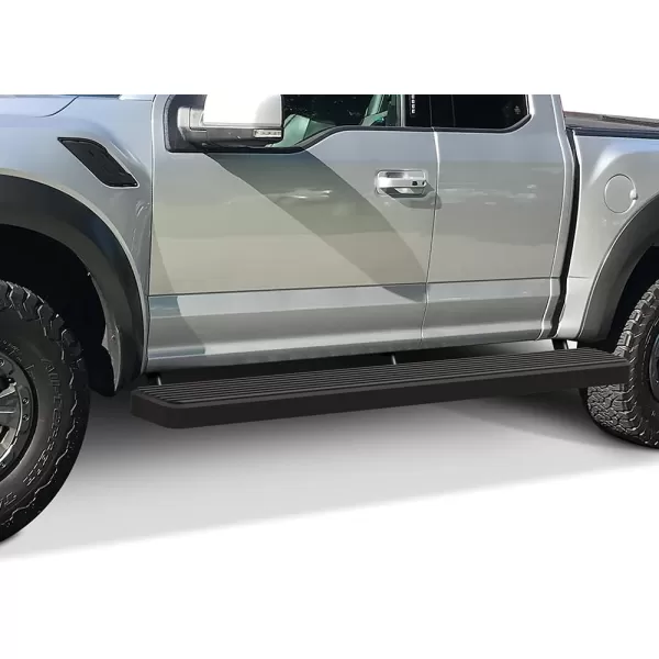 imageAPS Running Boards 6in Matte Black Compatible with Ford F150 20152025 Super Cab ampamp F250 F350 Super Duty 20172025 Stainless Steel Nerf Bars Side Steps Side BarsAluminum Black