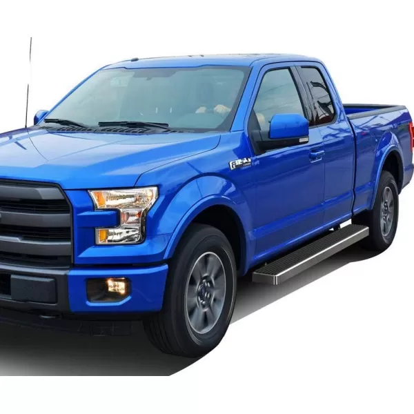 imageAPS Running Boards 6in Matte Black Compatible with Ford F150 20152025 Super Cab ampamp F250 F350 Super Duty 20172025 Stainless Steel Nerf Bars Side Steps Side BarsAluminum Silver