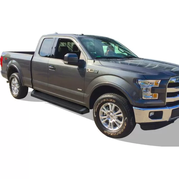 imageAPS Running Boards 6in Matte Black Compatible with Ford F150 20152025 Super Cab ampamp F250 F350 Super Duty 20172025 Stainless Steel Nerf Bars Side Steps Side BarsAluminum Black