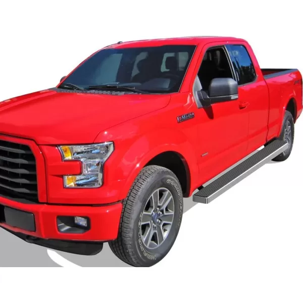 imageAPS Running Boards 6in Matte Black Compatible with Ford F150 20152025 Super Cab ampamp F250 F350 Super Duty 20172025 Stainless Steel Nerf Bars Side Steps Side BarsSilver
