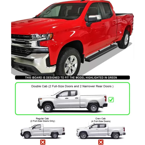 imageAPS Running Boards Compatible with Silverado Sierra 1500 20192025 Extended Cab ampamp 2500 3500 20202025 Exclude 19 1500 LDSilverado 1500 LTD Sierra 1500 LD 2022 Black 6inAluminum Black