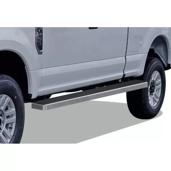 imageAPS Running Boards 6in Matte Black Compatible with Ford F150 20152025 Super Cab ampamp F250 F350 Super Duty 20172025 Stainless Steel Nerf Bars Side Steps Side BarsSilver